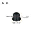 thumbnail image 3 of Uxcell Silicone Snap in Locking Hole Plugs For Kitchen Bulkheads Waterproof Sealing Plugs Black 10mm 30, 3 of 7
