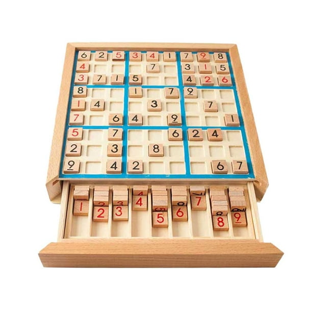 Juego de mesa educativo para niños, rompecabezas tipo cajón, desarrollo del razonamiento lógico, entrenamiento, rompecabezas clásico, juguete de mesa (azul)