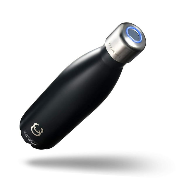 CrazyCap UV Water Bottle Purifier for Water Purification + Self