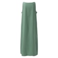 thumbnail image 4 of JIAYUE Women's Dress Ankle-Length Casual Round Neck Summer Sleeveless Adjustable Straps Buttons Long With Pocket Stylish Female Dresses, 4 of 5