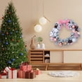 thumbnail image 2 of Christmas Clearance! BOBOMOTI 16 inch Christmas Wreath with Silver Bristles and Pine Cones Christmas Artificial Wreath for Winter Decorations, 2 of 6