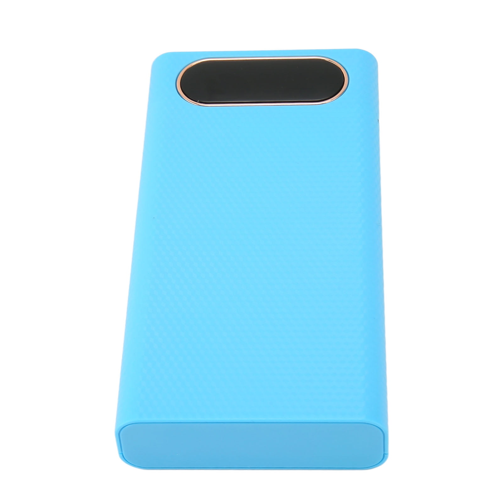 6x21700 Battery Power Bank Case, 21700 Battery Charger Case Blue 2 USB Output Port LCD Display Portable  For Mobile Phones