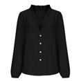 thumbnail image 2 of Long Sleeve Shirts for Women Casual Fall Tops 2026 Trendy Summer Outfits Preppy Office Wear, 2 of 6
