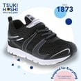 thumbnail image 3 of Zapatos TSUKIHOSHI Velocity Kids negro/plateado 12.5 para niños pequeños, 3 of 6