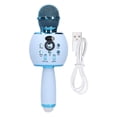 thumbnail image 2 of Micrófono de Karaoke Inalámbrico ANGGREK Reverberación de Sonido Azul Micrófono LED Portátil 4 Conectores con Función de Altavoz Bluetooth, 2 of 8