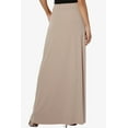 thumbnail image 2 of TheMogan Women's PLUS Drawstring Waist Pocket Drapey Jersey A-Line Long Maxi Skirt, 2 of 7