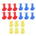thumbnail image 3 of Connecteurs de Fil, Serti Compact Écologique pour Câble Électrique à Enclenchement, Appareils Ménagers Sûrs pour Fils Électriques Commandes Électriques Blocs d'Alimentation Bleu Rouge et Jaune, 3 of 8