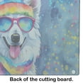 thumbnail image 5 of Carolines Treasures DAC2453LCB 0.2 x 15 x 12 in. American Eskimo Hippie Dawg Glass Cutting Board - Large, 5 of 5