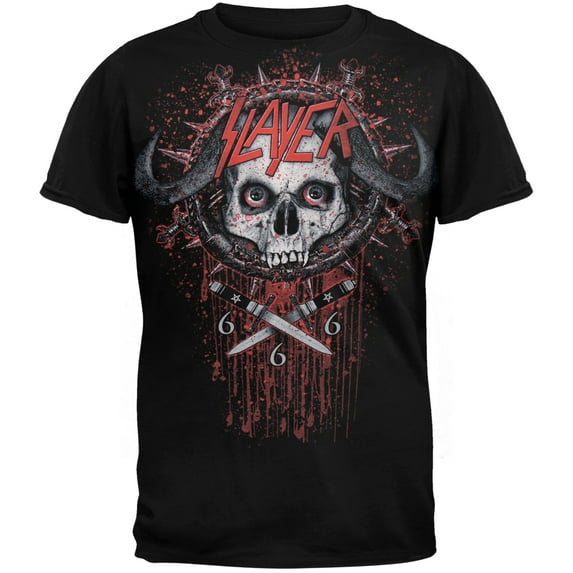 Slayer Men's Demon Crest Tour Short Sleeve T Shirt