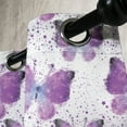 thumbnail image 4 of Ambesonne Butterfly Grommet Curtain, Modern Poly Effect, 50" x 54", Purple Pale Blue White, 4 of 6