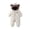 White, variant on Baby Boys Girls Snowsuit Newborn Cozy Winter Coat Infant Bear Hooded Jumpsuit Toddler Snow Outfit for 0-24 Months