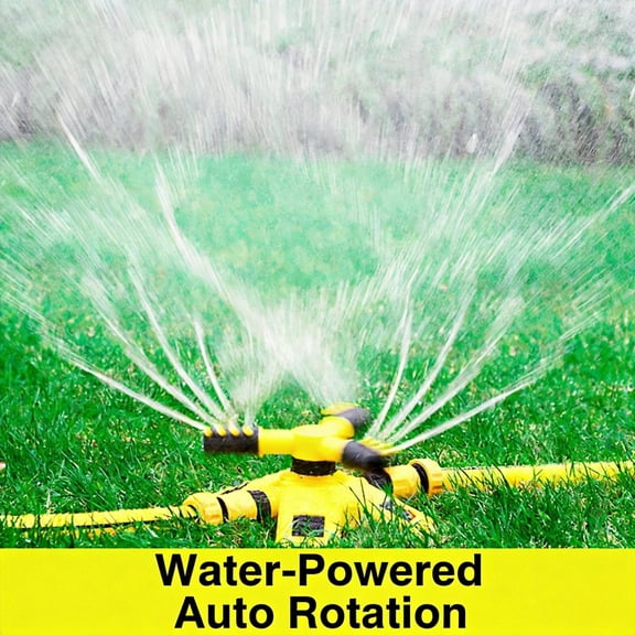 Beloadence Outdoor Lawn Sprinkler for Garden Irrigation, Summer Yard Water Play Toy with Rotating Spray Nozzles, Splashing Fun Game for Kids, Boys, Girls, and Pets, Attaches to Garden Hose