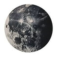 thumbnail image 4 of Patifu Stars Moon Space Art Round Tablecloth 100% Polyester Table Cover Outdoor Fitted Stain-Resistant Washable for Restaurants Weddings Parties 54"-58, 4 of 8