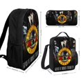 thumbnail image 2 of Guns N’ Roses Backpack Three Piece Essentials 17 Inch Bag Lunch Tote Pen Case, 2 of 5
