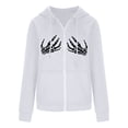 thumbnail image 4 of Pntutb, cárdigan informal con bolsillos estampados para mujer, blusa holgada de manga larga para otoño, sudadera oscura para otoño/invierno, liquidación Pntutb Pntutb-7329, 4 of 8