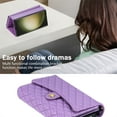 thumbnail image 3 of Allytech Wallet Case for Samsung Galaxy S24 Ultra with Wrist & Shoulder Strap, [7 Card Slots] [Full Body Protection] Luxury PU Leather Zipper Wallet Metal Buttons Kickstand Shockproof Case, Purple, 3 of 9