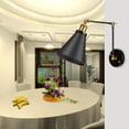 thumbnail image 1 of YLSHRF Vintage Rotatable E27 Wall Lamp Black Copper Iron For Restaurant, 1 of 8