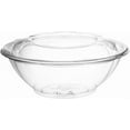 thumbnail image 2 of Clear 24 Ounce Plastic Salad Bowls with Snap-On Lids. 50 Pack. Airtight Disposable Containers for Lunch, Meal Prep, Parties. Ideal as Lids, 2 of 4