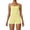 Yellow, variant on Workout Sets for Women Yoga 2 Piece Workout Out Back Tank Top with Shorts for Sports Solid Color Womens Yoga Set