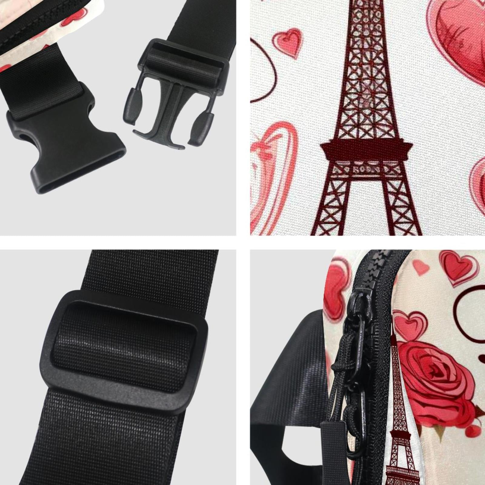 Valentine's Day Lightweight Adjustable Running Belt with Extension Strap - Unisex Fanny Pack Belt Bag