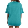 thumbnail image 4 of MOSHU Oversized T Shirts for Women Short Sleeve Vintage Print Cotton Tees Washed Shirts Casual Baggy Womens Tops, 4 of 9
