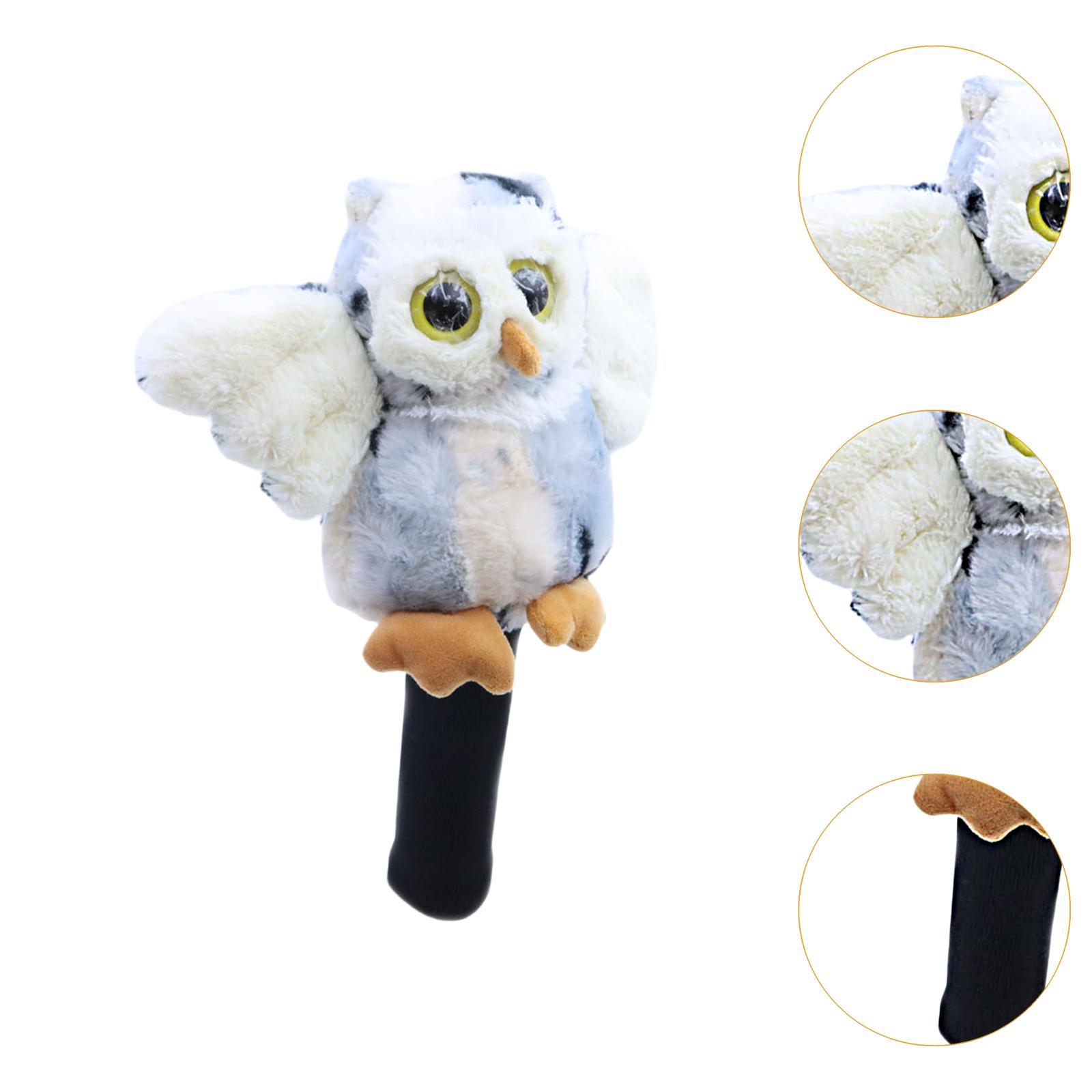 DimyFew Golf Wood Driver Headcover Club Head Cover Novelty Animal Shaped Guard Transport White