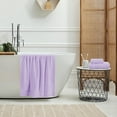 thumbnail image 5 of MALLONI HOME Ultra Soft 3 Pack Cotton Towel Set, Contains a Bath Towel 28x55 inch, a Hand Towel 16x24 inch & a Wash Coth 12x12 inch, Ideal Everyday use, Compact & Lightweight - Purple, 5 of 6