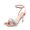 Rose Gold, variant on OAVQHLG3B Women Summer Shoes Buckle Strap Thick High Heels Open Toe Sandals Party Shoes