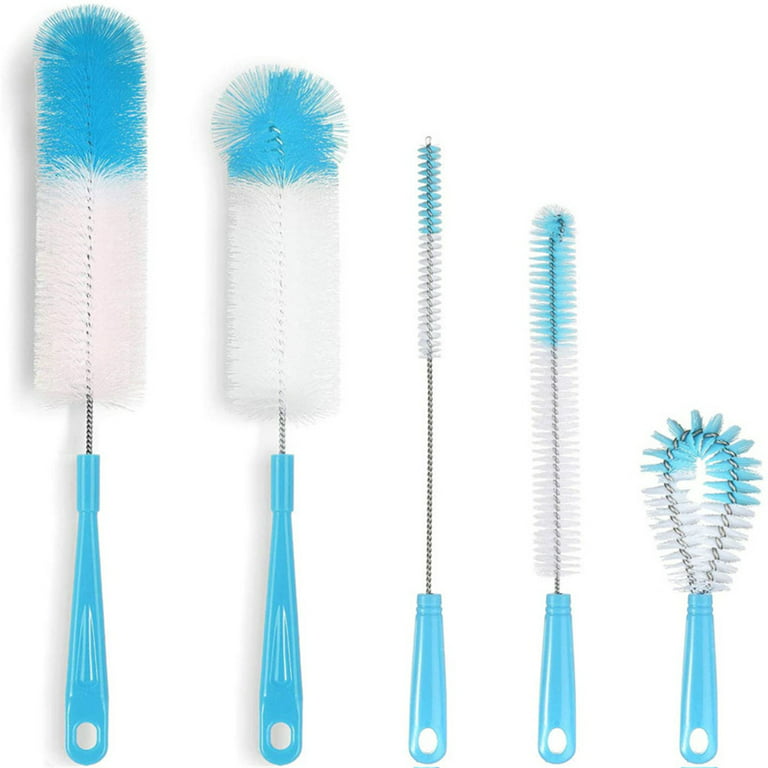 Bottle Brush Cleaner 5 Pieces-long Water Bottle and Straw Cleaning Brush-kitchen  Wire Brush Set 