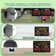 Digital Basketball Scoreboard Battery Powered Portable Tabletop Countdown Timer & Score For Games