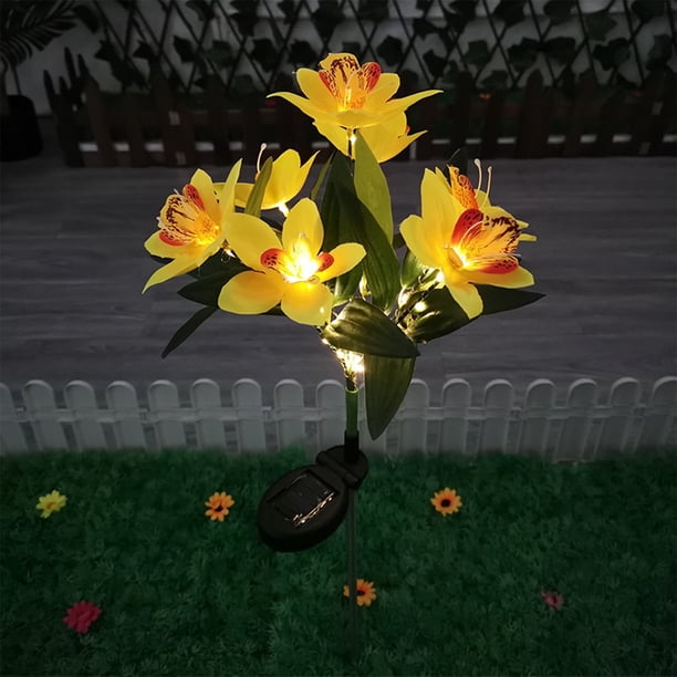 Solar Flowers Decorative Lights, Outdoor Garden Waterproof Flower Lights, Solar Stake Lights Home Decor