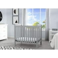 thumbnail image 3 of Delta Children NEW Gateway Mini Convertible Baby Crib with Mattress, Grey, 3 of 12