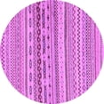 thumbnail image 1 of Ahgly Company Indoor Round Solid Purple Modern Area Rugs, 4' Round, 1 of 4