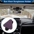 thumbnail image 2 of Soporte para gafas de sol con visera de coche Unique Bargains / Clip magnético para coche SUV camión / Organizador de visera de cuero PU / 1 Pc Rosa, 2 of 7