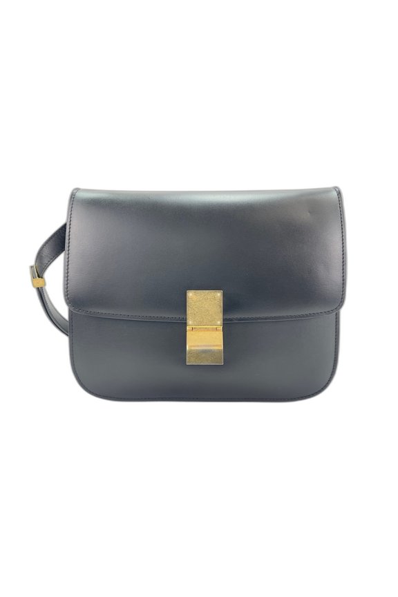 Pre-Owned Celine Classic Box Shoulder Bag, Black