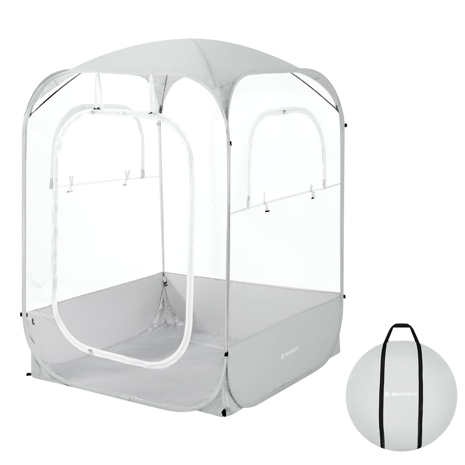Raynesys Sports Tent, Instant Pop Up Bubble Tent Fits 3-4 Persons for Outside Fishing Camping Sports Events, Ultra Visibility, No Condensation,All Weather