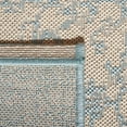 thumbnail image 5 of SAFAVIEH Beach House Stanice Medallion Indoor/Outdoor Runner Rug, Cream/Aqua, 2'2" x 10', 5 of 7
