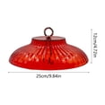 thumbnail image 2 of Kafsov Bird Feeder Rain Guard - Plastic Dome Shield, Weatherproof Squirrel-Proof Cover for Outdoor Tube, Tray & Dome Feeders Red, 2 of 5