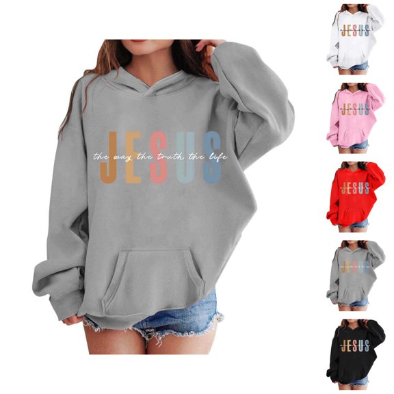 Girls Boys Graphic Hoodie Sweatshirt Cute Print Long Sleeve Crewneck Soft Pullover Top for Kids