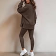 thumbnail image 5 of Mifsaly Track Suits 2 Piece Set for Women Loose Crewneck Sweatshirts and Base Leggings Fall Winter Daily Athletic Running Lounge Matching Outfits, 5 of 7