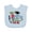 AE-Light Blue, variant on Inktastic My Daddy Did It and He Did It for Me with Graduation Cap Boys Baby Bib