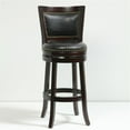 thumbnail image 3 of Home Square 29" Bristol Swivel Bar Stool in Cappuccino - Set of 2, 3 of 5