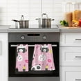 thumbnail image 5 of SKYSONIC Kawaii Panda Pink Hand Towels Set of 2, Cotton Bath Towel for Drying Face Hands Body ,Absorbent Lightweight Towels for Bathroom Ktichen Travel Gym, 16"x28", 5 of 7
