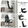thumbnail image 4 of BestOffice Massage Gaming Chair, Lumbar Support, Rolling Swivel for Men, Women(Camo), 4 of 7