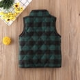 thumbnail image 3 of ITFABS Gilet Thermique à Fermeture Éclair Contrastée pour Filles Garçons 1-6 Ans, 3 of 6