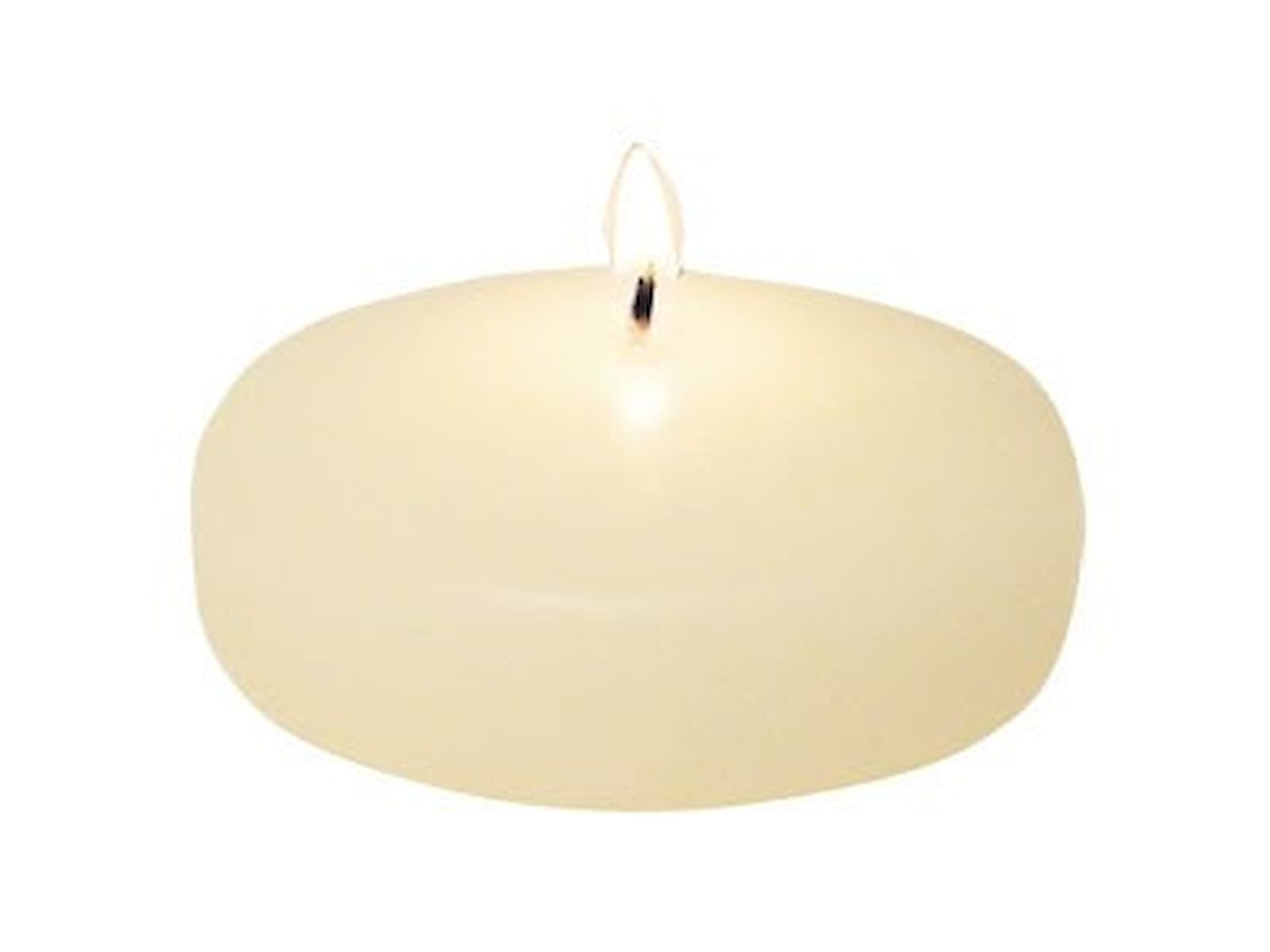 Set Of 12 Ivory Floating Candles