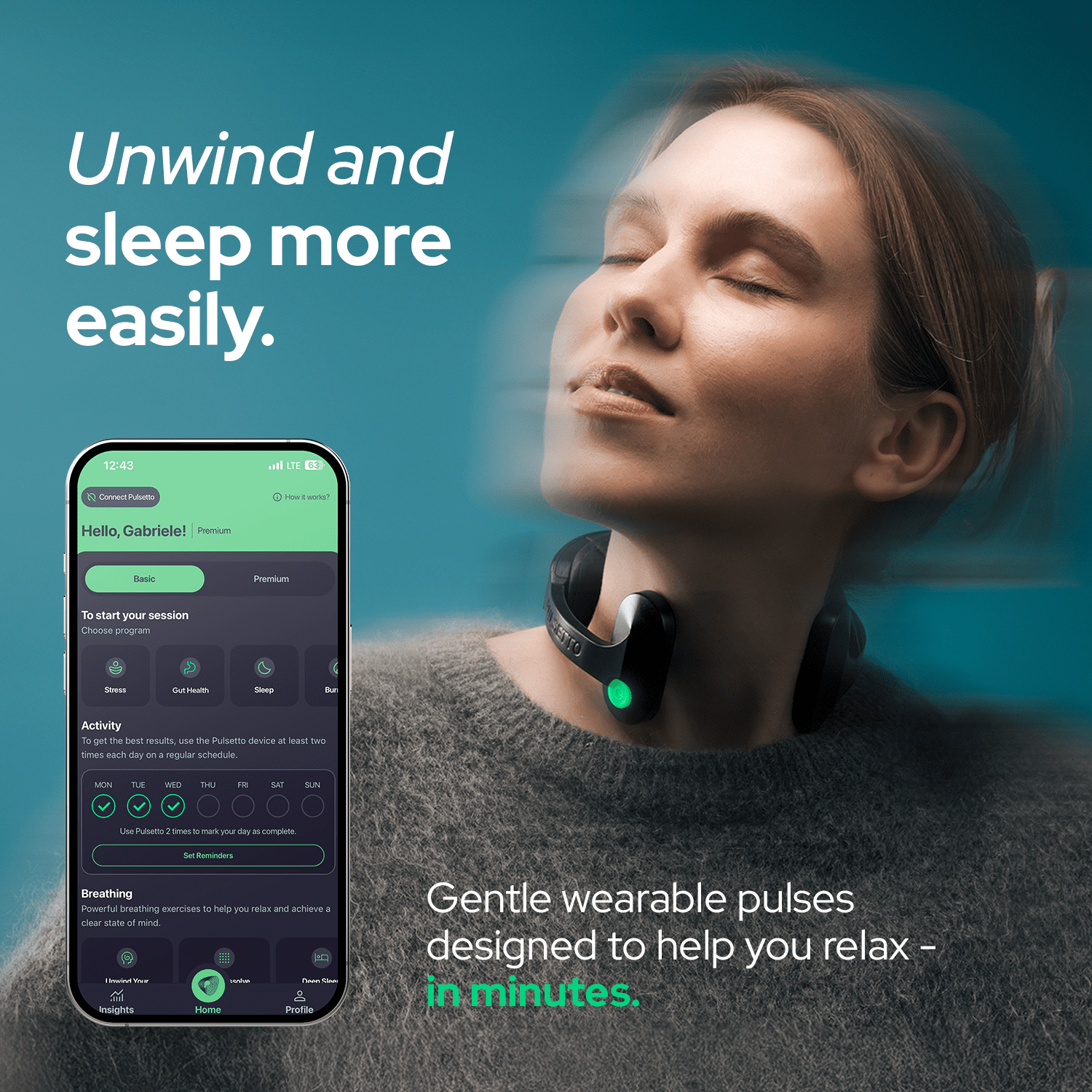 Pulsetto FIT Non-Invasive Vagus Nerve Stimulator – Feel Calmer