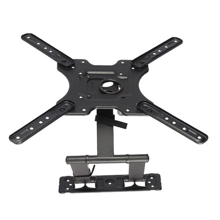 UPKOCH Black Rotated Holder Stretchable TV Wall Mount for Flat Panel TV with Steel Construction 32 to 58 Inches