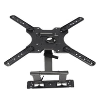 UPKOCH Black Rotated Holder Stretchable TV Wall Mount for Flat Panel TV with Steel Construction 32 to 58 Inches