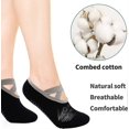 thumbnail image 2 of Calcetines de yoga para mujer con agarre antideslizante (paquete de 3) Calcetines de fitness antideslizantes para yoga, ballet, barra y danza., 2 of 5
